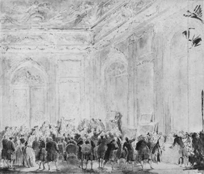 絵画販売のあるシーン